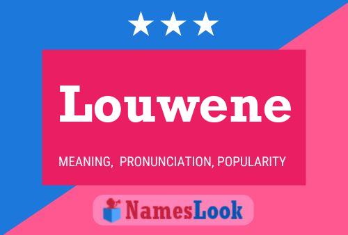 ملصق اسم Louwene