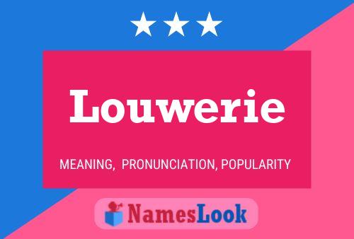 ملصق اسم Louwerie