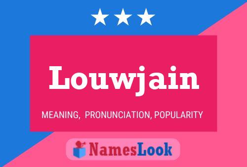 ملصق اسم Louwjain