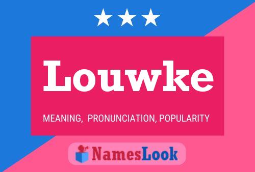 ملصق اسم Louwke