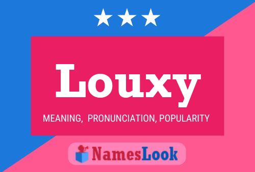 ملصق اسم Louxy