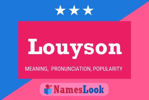 ملصق اسم Louyson