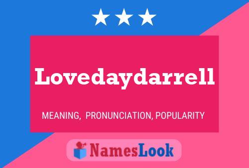 ملصق اسم Lovedaydarrell