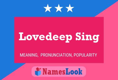 ملصق اسم Lovedeep Sing