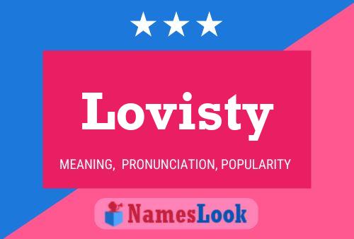 ملصق اسم Lovisty