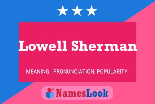 ملصق اسم Lowell Sherman