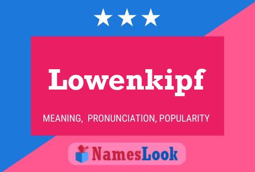 ملصق اسم Lowenkipf