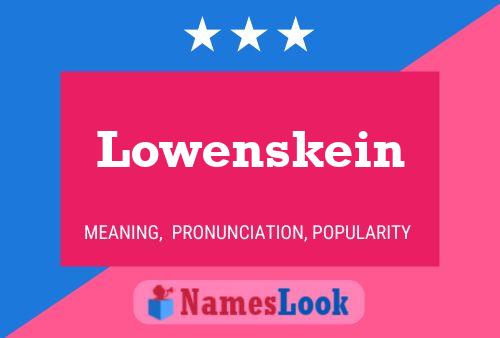 ملصق اسم Lowenskein