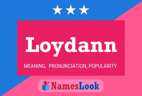 ملصق اسم Loydann