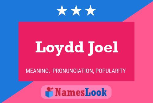 ملصق اسم Loydd Joel