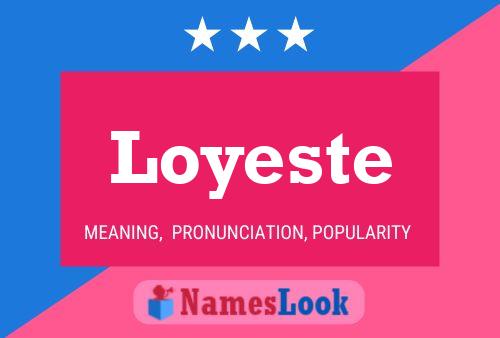 ملصق اسم Loyeste