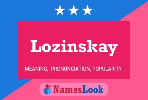 ملصق اسم Lozinskay