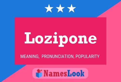 ملصق اسم Lozipone