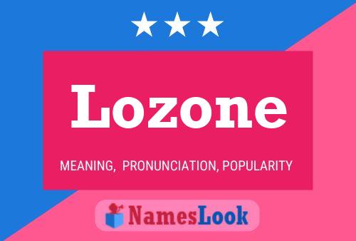 ملصق اسم Lozone