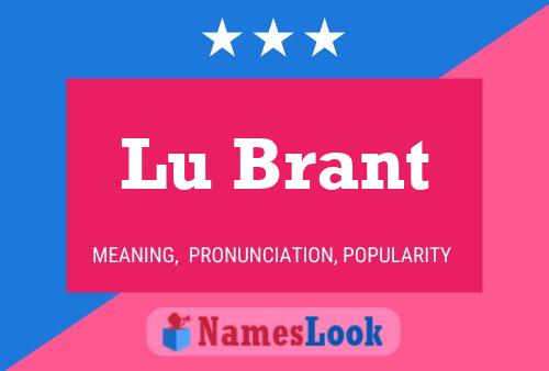 ملصق اسم Lu Brant