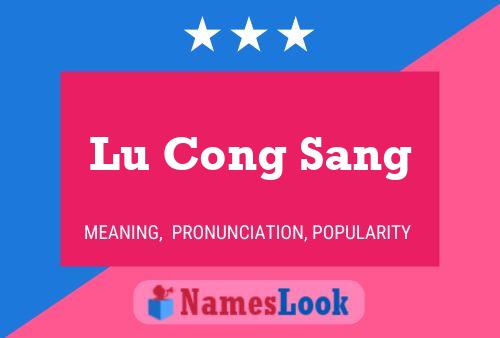 ملصق اسم Lu Cong Sang