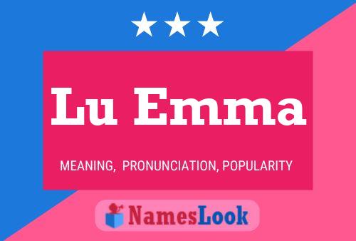 ملصق اسم Lu Emma