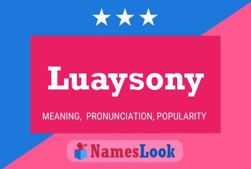 ملصق اسم Luaysony