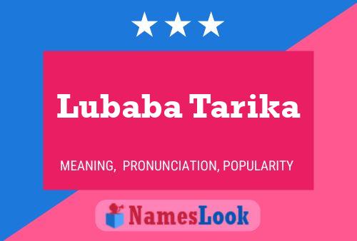 ملصق اسم Lubaba Tarika