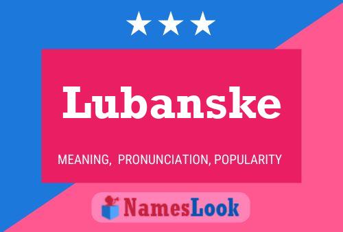 ملصق اسم Lubanske