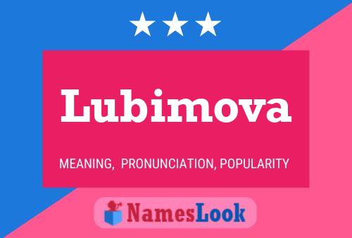 ملصق اسم Lubimova