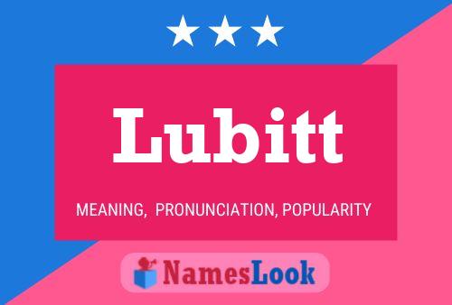 ملصق اسم Lubitt