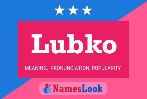 ملصق اسم Lubko