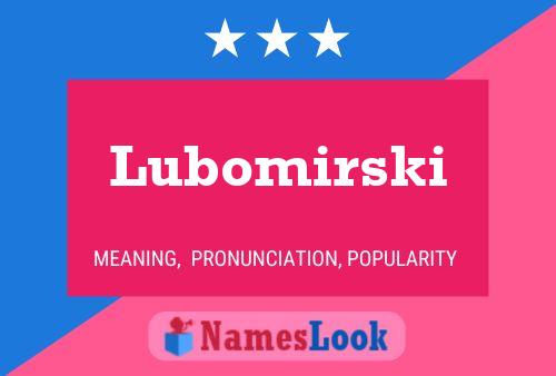 ملصق اسم Lubomirski