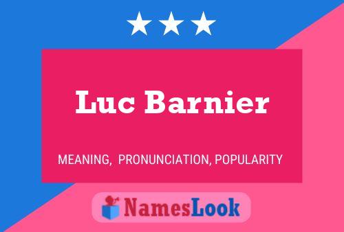 ملصق اسم Luc Barnier