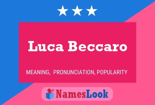 ملصق اسم Luca Beccaro