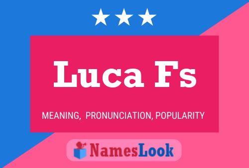 ملصق اسم Luca Fs