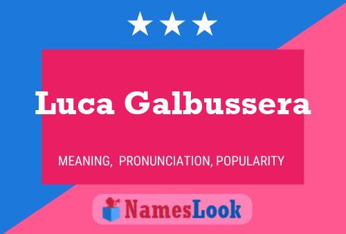 ملصق اسم Luca Galbussera