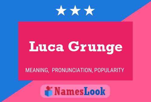 ملصق اسم Luca Grunge