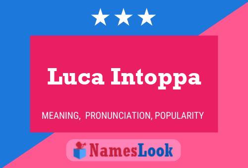 ملصق اسم Luca Intoppa