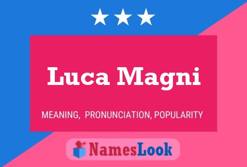 ملصق اسم Luca Magni