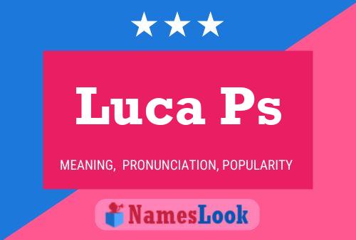 ملصق اسم Luca Ps