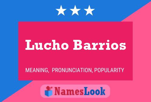 ملصق اسم Lucho Barrios