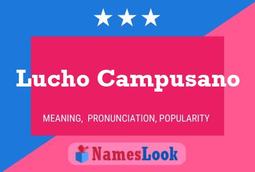 ملصق اسم Lucho Campusano