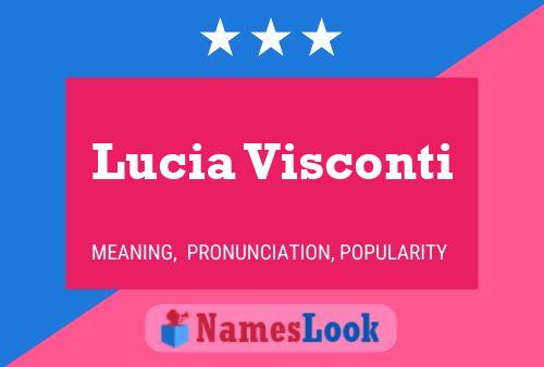 ملصق اسم Lucia Visconti