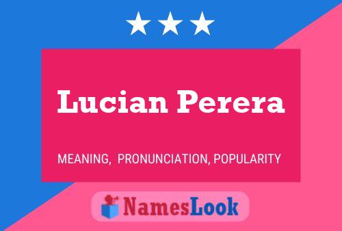 ملصق اسم Lucian Perera