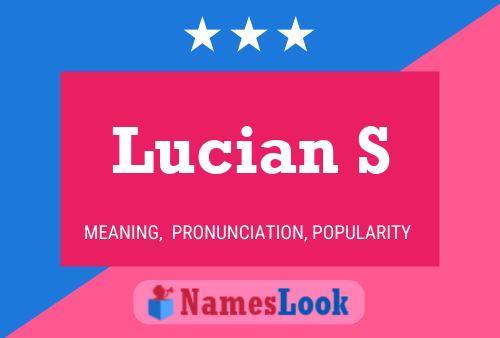 ملصق اسم Lucian S