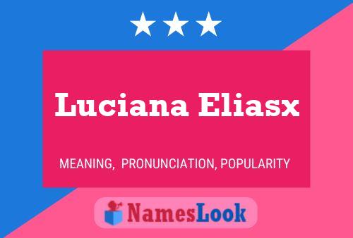 ملصق اسم Luciana Eliasx