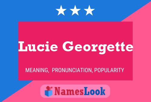 ملصق اسم Lucie Georgette