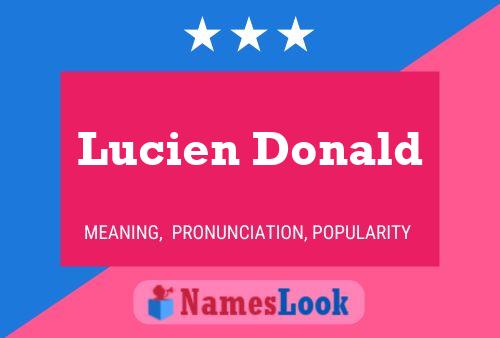 ملصق اسم Lucien Donald