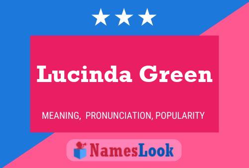 ملصق اسم Lucinda Green