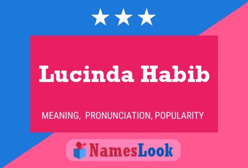 ملصق اسم Lucinda Habib