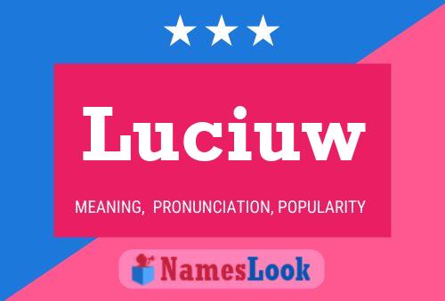 ملصق اسم Luciuw