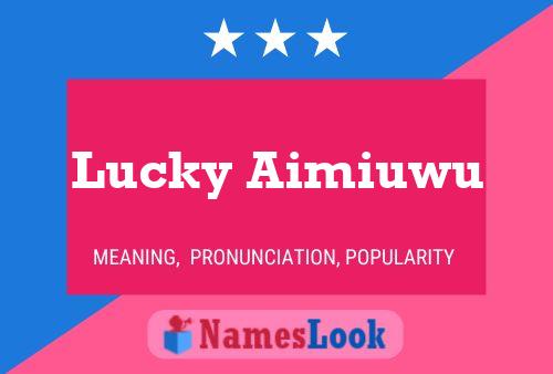 ملصق اسم Lucky Aimiuwu