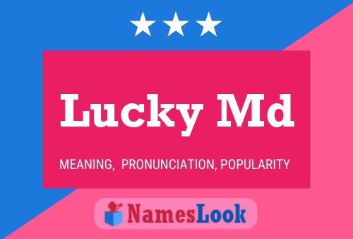 ملصق اسم Lucky Md