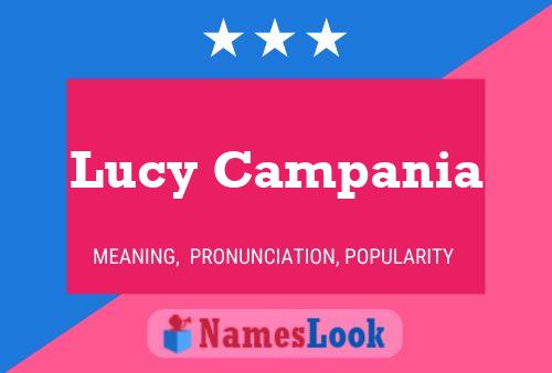 ملصق اسم Lucy Campania